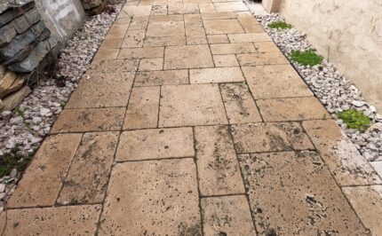 Travertin french pattern
